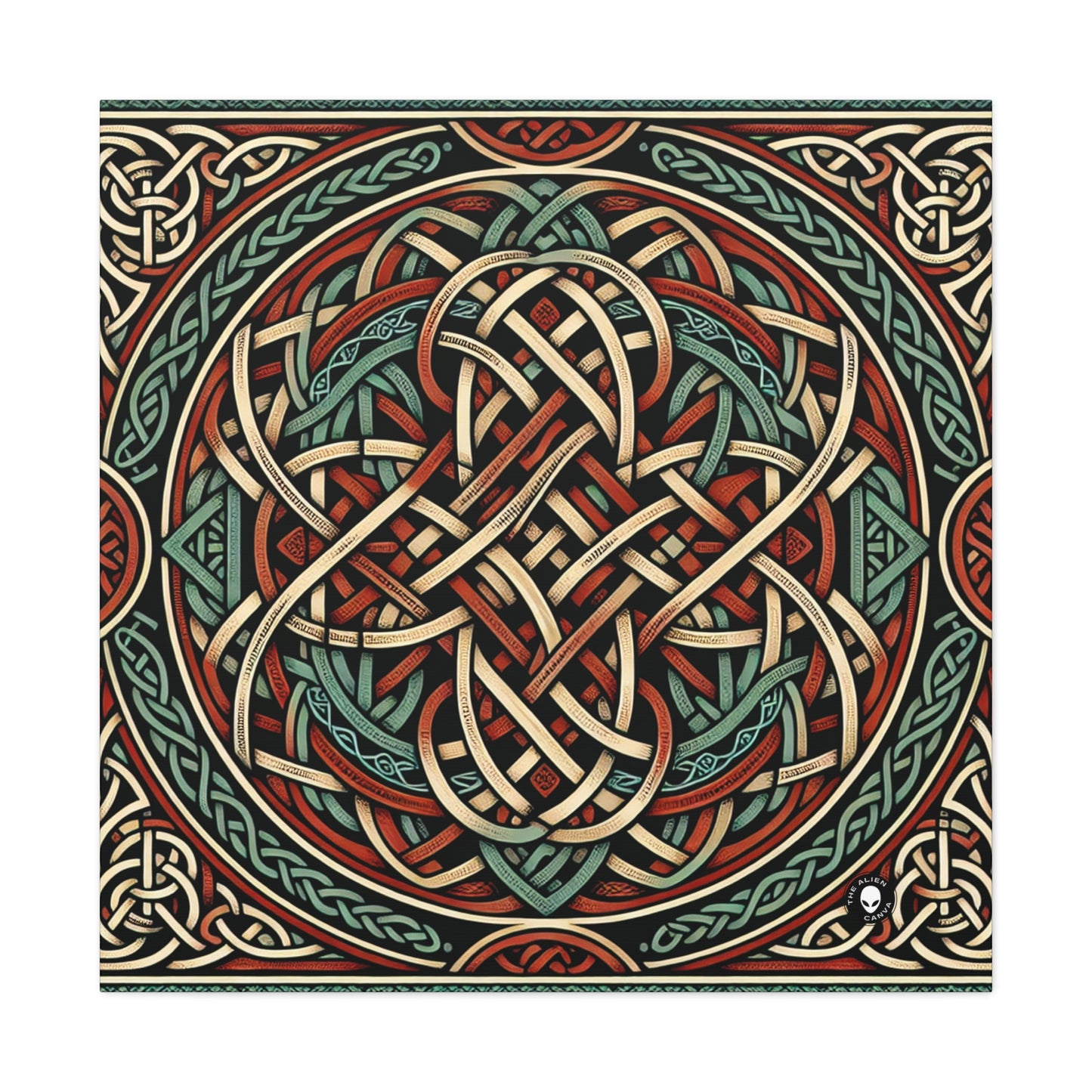 "Majestic Celtic Vision: una fascinante obra de arte inspirada en los acantilados de Moher" - The Alien Canva Celtic Art