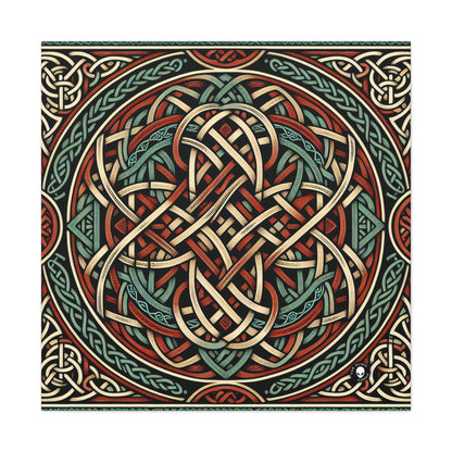 "Majestic Celtic Vision: una fascinante obra de arte inspirada en los acantilados de Moher" - The Alien Canva Celtic Art