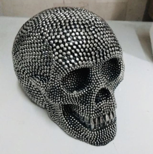 Adornos de personalidad con artesanías de calaveras de resina para decoración de Halloween