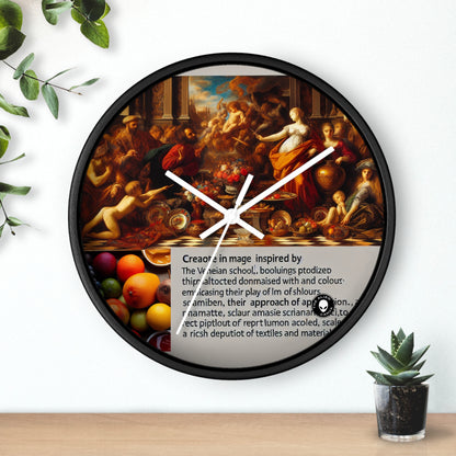 Venetian Reverie: A Contemporary Homage to the Vibrant Elegance of the Venetian School - The Alien Wall Clock Venetian School