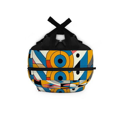 "Cityscape Ignited" - The Alien Backpack Geometric Abstraction