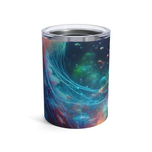 "Medusas luminosas en el mundo submarino encantado" - Vaso Alien de 10 oz