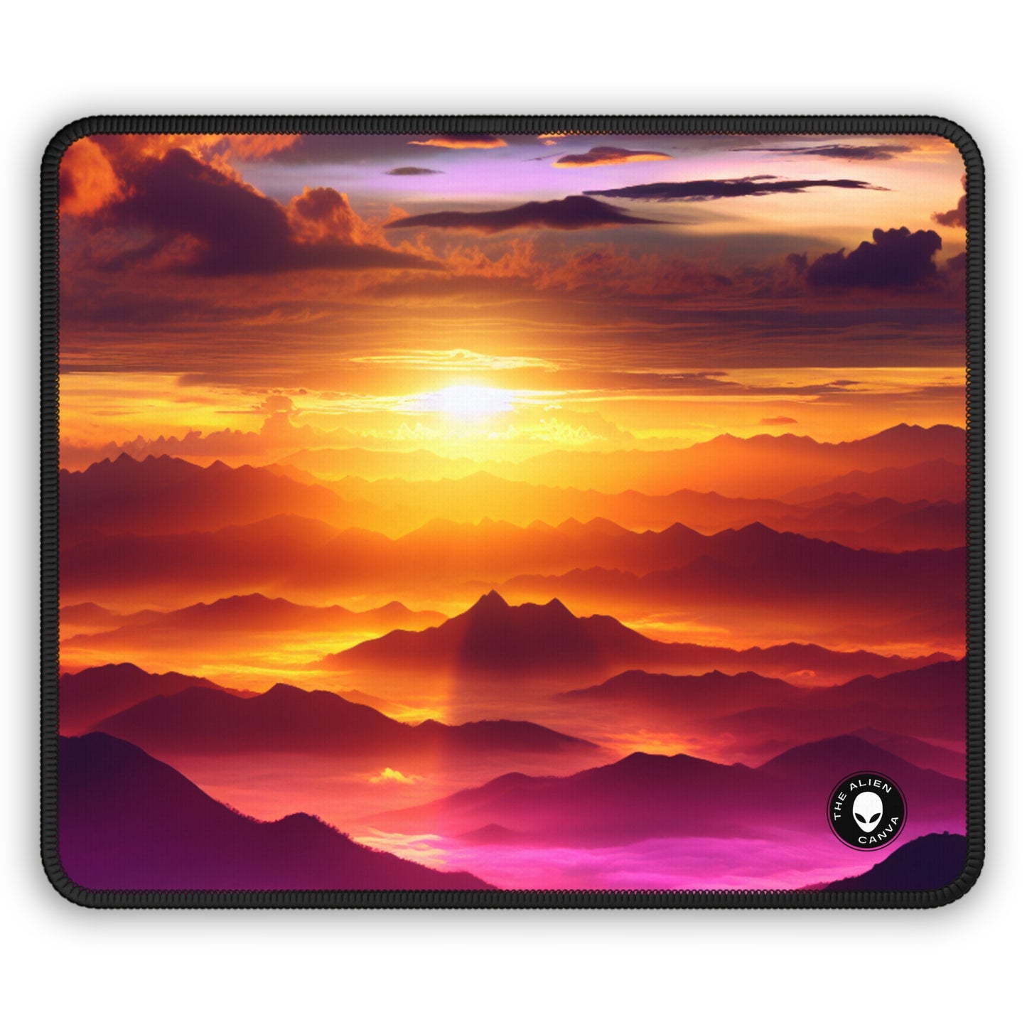 "Dawning Peaks: A Mountain Sunrise" - The Alien Gaming Mouse Pad