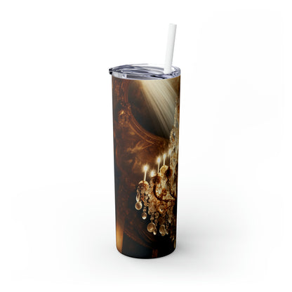 "Heavenly Splendor" - The Alien Maars® Skinny Tumbler with Straw 20oz Baroque Style