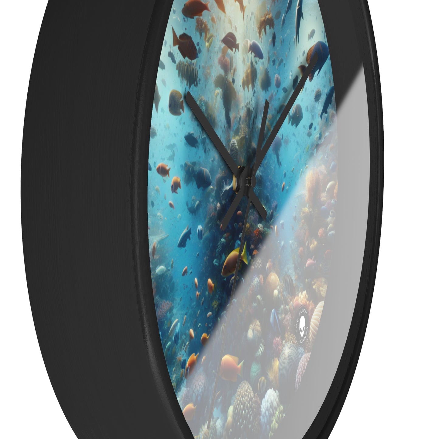 "Glimmering Reef: A Colorful Underwater Wonderland" - The Alien Wall Clock