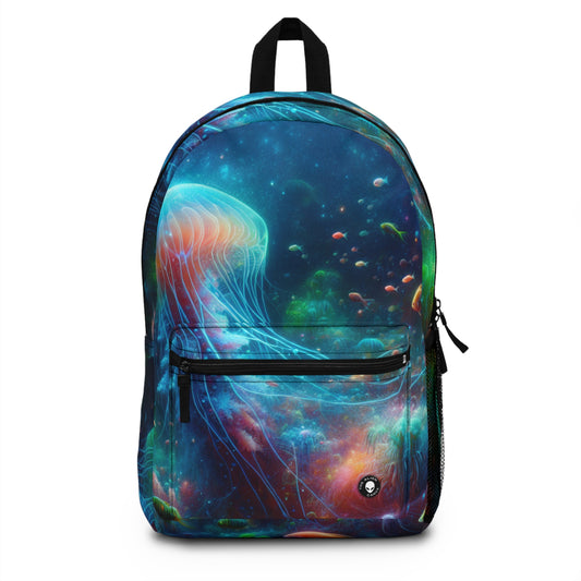 "Glowing Jellyfish in the Enchanted Underwater World" - The Alien Backpack