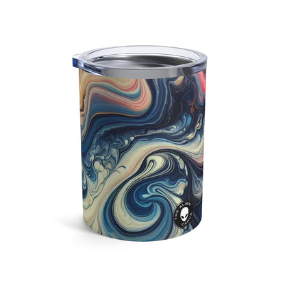 Lush Rainforest: Acrylic Pouring Inspired by Tropical Beauty - The Alien Tumbler 10oz Acrylic Pouring