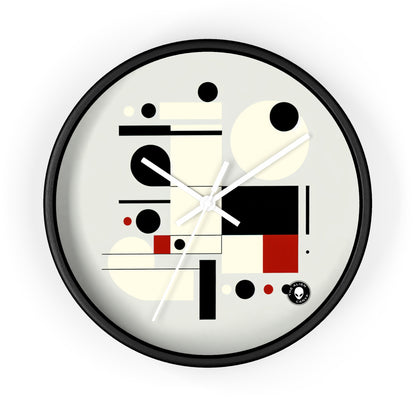 "Dynamic Balance: A Suprematist Exploration" - The Alien Wall Clock Suprematism