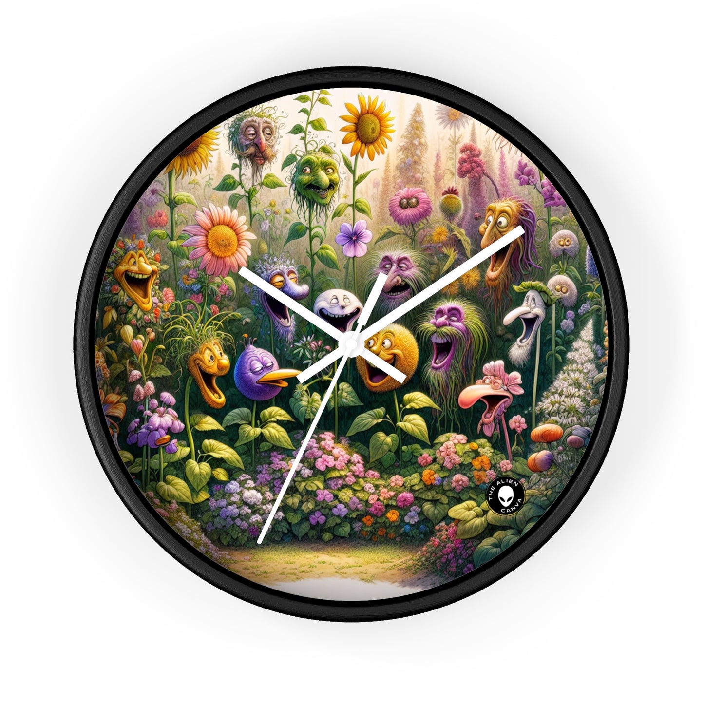 "El jardín parlante" - El reloj de pared extraterrestre