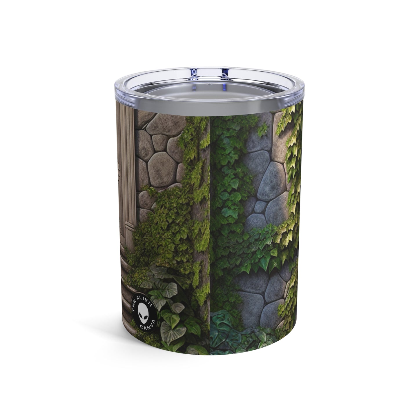 "Trompe-L'oeil Ivy Wall" - The Alien Tumbler 10oz Trompe-l'oeil