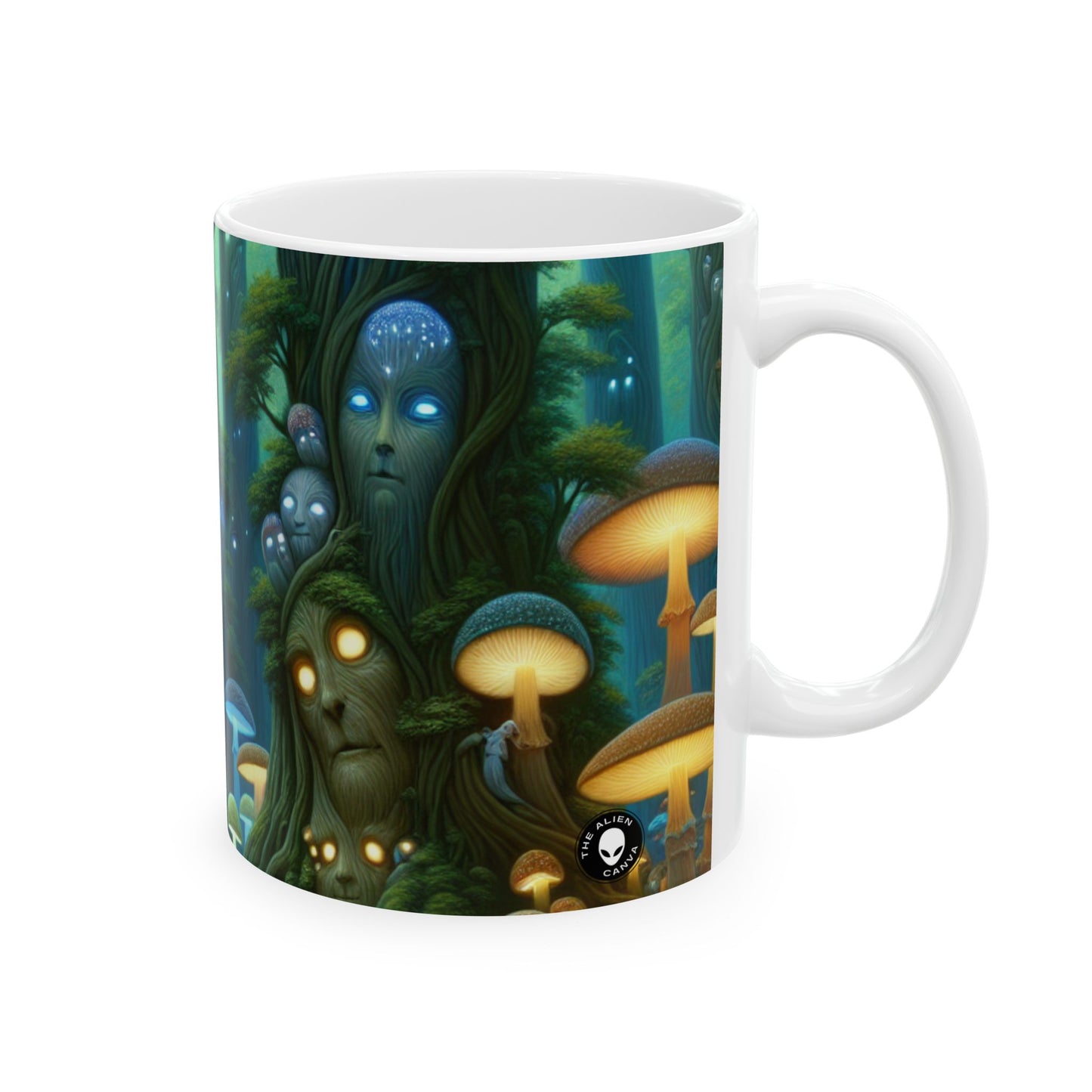 "Bosque Encantado" - La Taza de Cerámica Alien 11oz