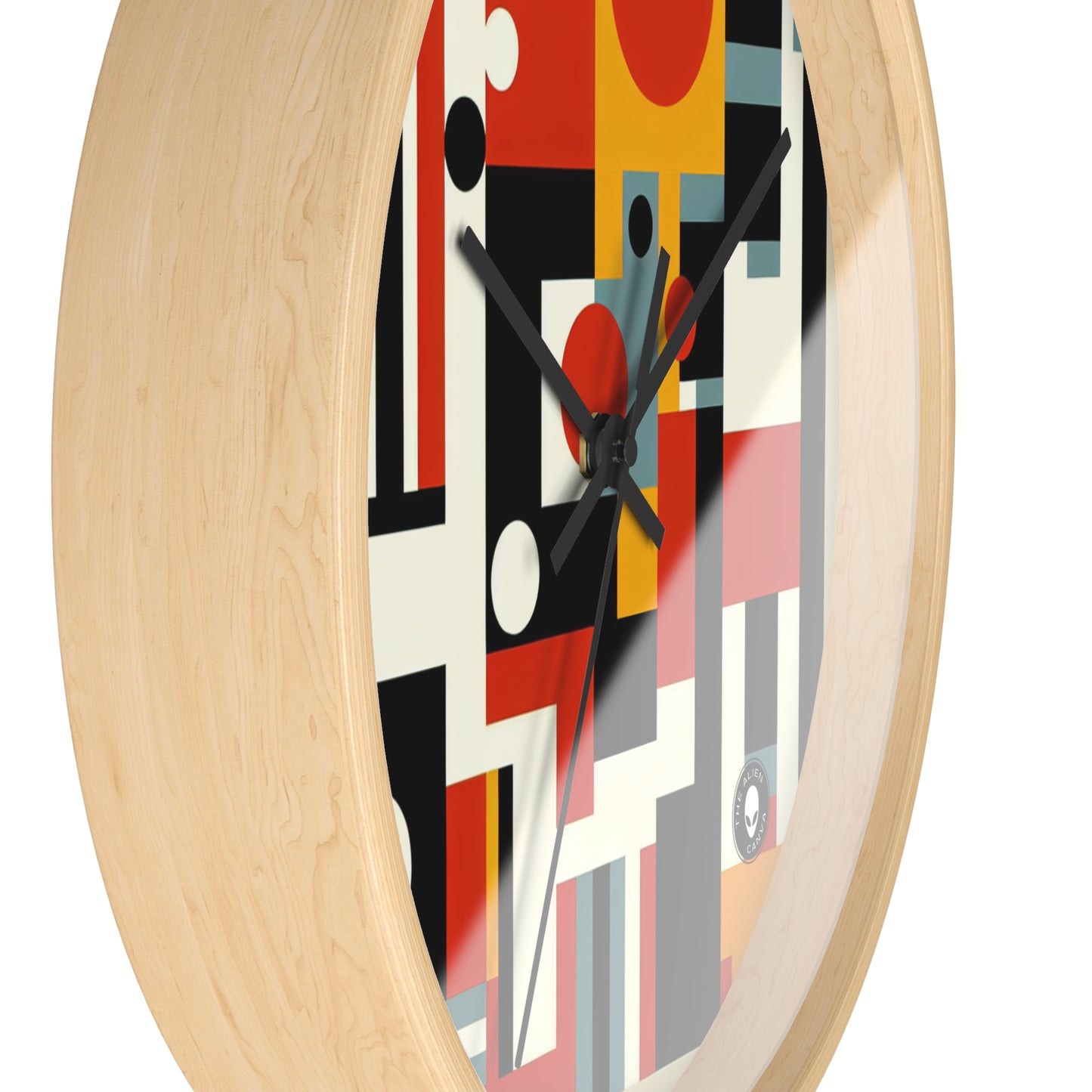 "Futurist Cityscape: Harmonizing Art and Technology in a Dynamic Constructivist Masterpiece" - The Alien Wall Clock Constructivism