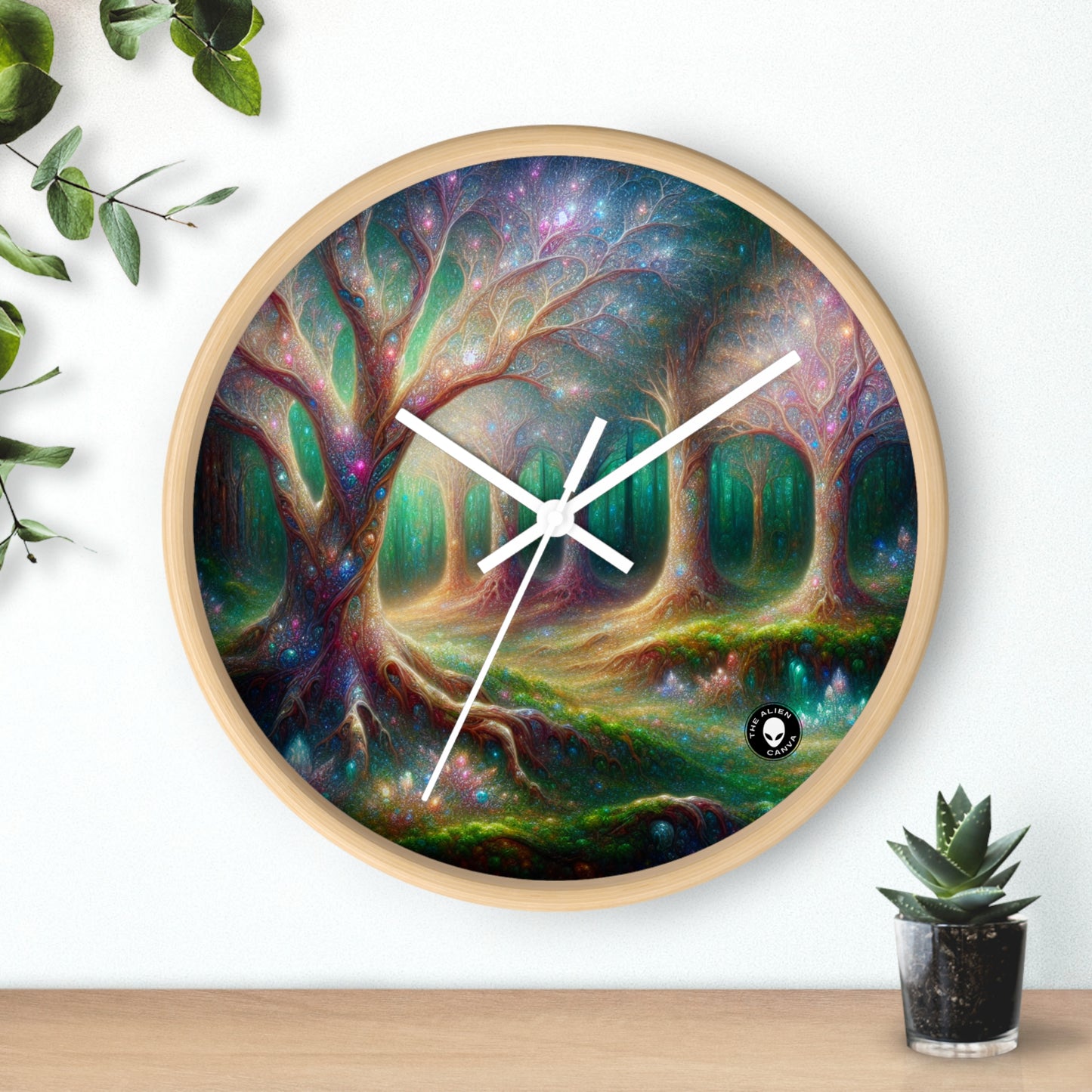 "Crystal Forest Fantasia" - L'horloge murale extraterrestre