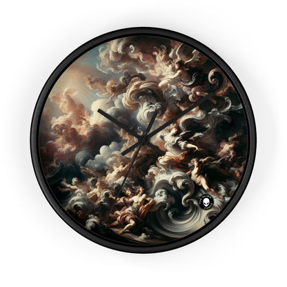 "Salle de bal majestueuse : une affaire baroque" - L'horloge murale extraterrestre baroque