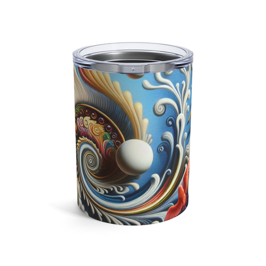 "Fusion temporelle : paysage surréaliste" - The Alien Tumbler 10oz Surréalisme