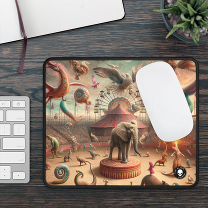 "Fantasy Circus: Where Animal Performers Entertain Mythical Attendees" - The Alien Gaming Mouse Pad