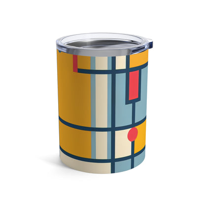 "De Stijl Grid : Une composition de couleurs minimaliste" - The Alien Tumbler 10oz De Stijl