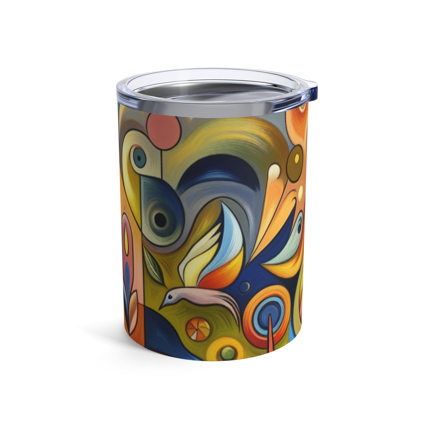 "Pequeña ciudad en una pecera" - The Alien Tumbler 10oz Surrealismo ingenuo