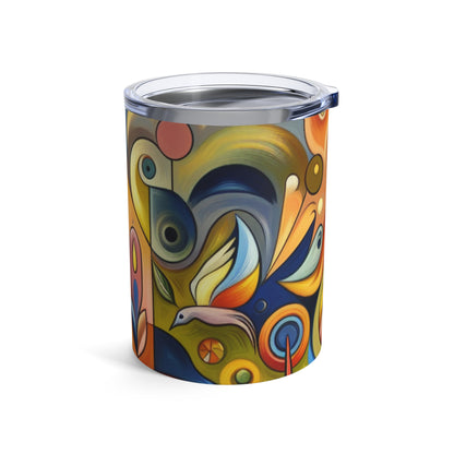 "Pequeña ciudad en una pecera" - The Alien Tumbler 10oz Surrealismo ingenuo