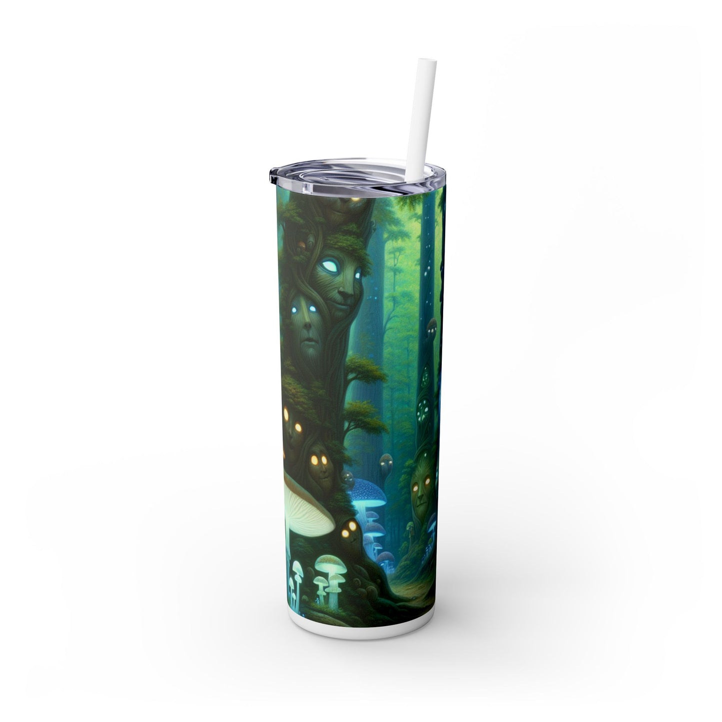 "Forêt enchantée" - The Alien Maars® Skinny Tumbler avec paille 20oz