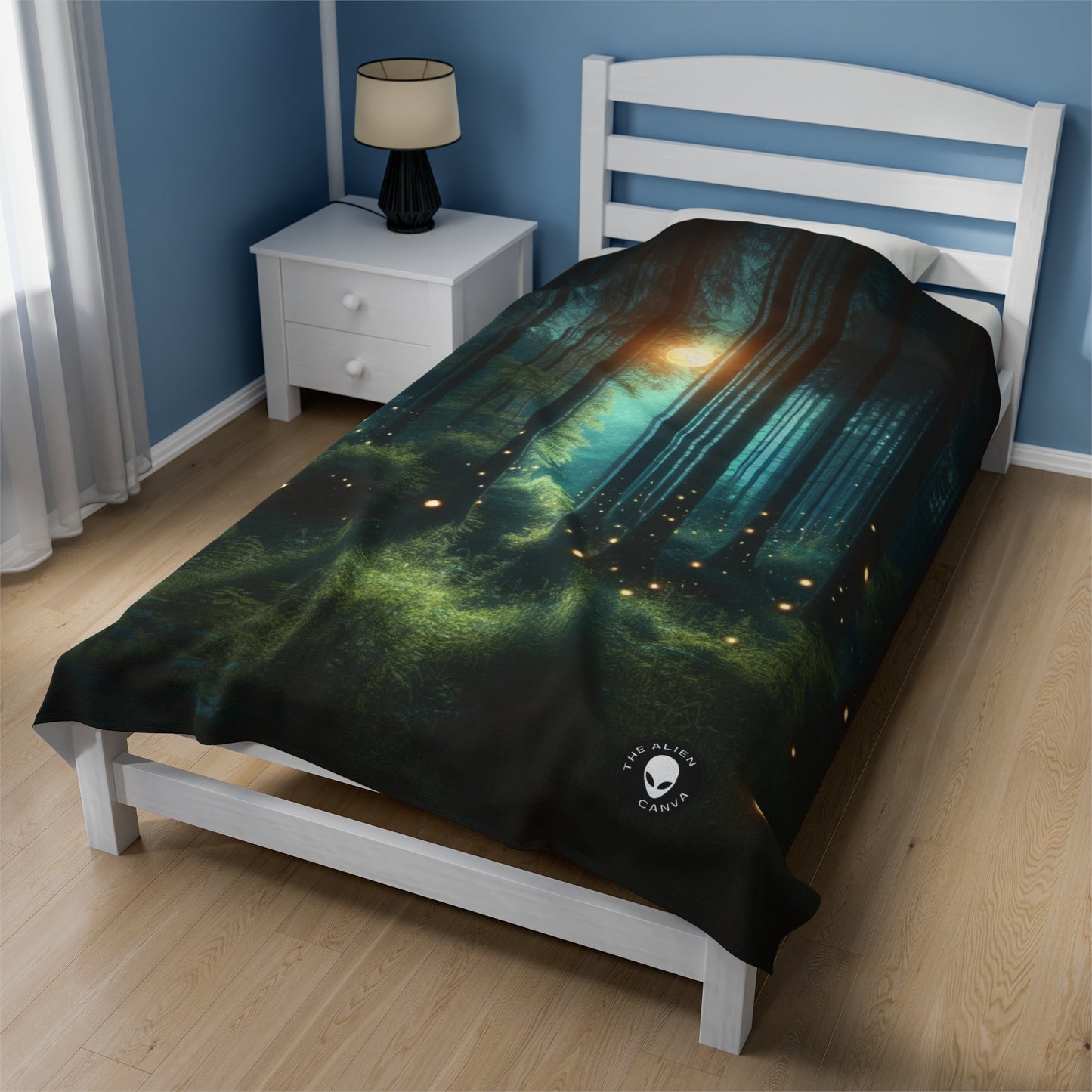 "Enchanted Night" - The Alien Velveteen Plush Blanket