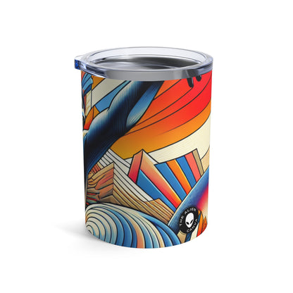 "Dynamic Rebirth: A Remodernism Portrait of a Modern Superhero" - The Alien Tumbler 10oz Remodernism