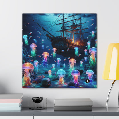 "Glowing Jellyfish Paradise: A Dreamy Underwater Adventure" - The Alien Canva