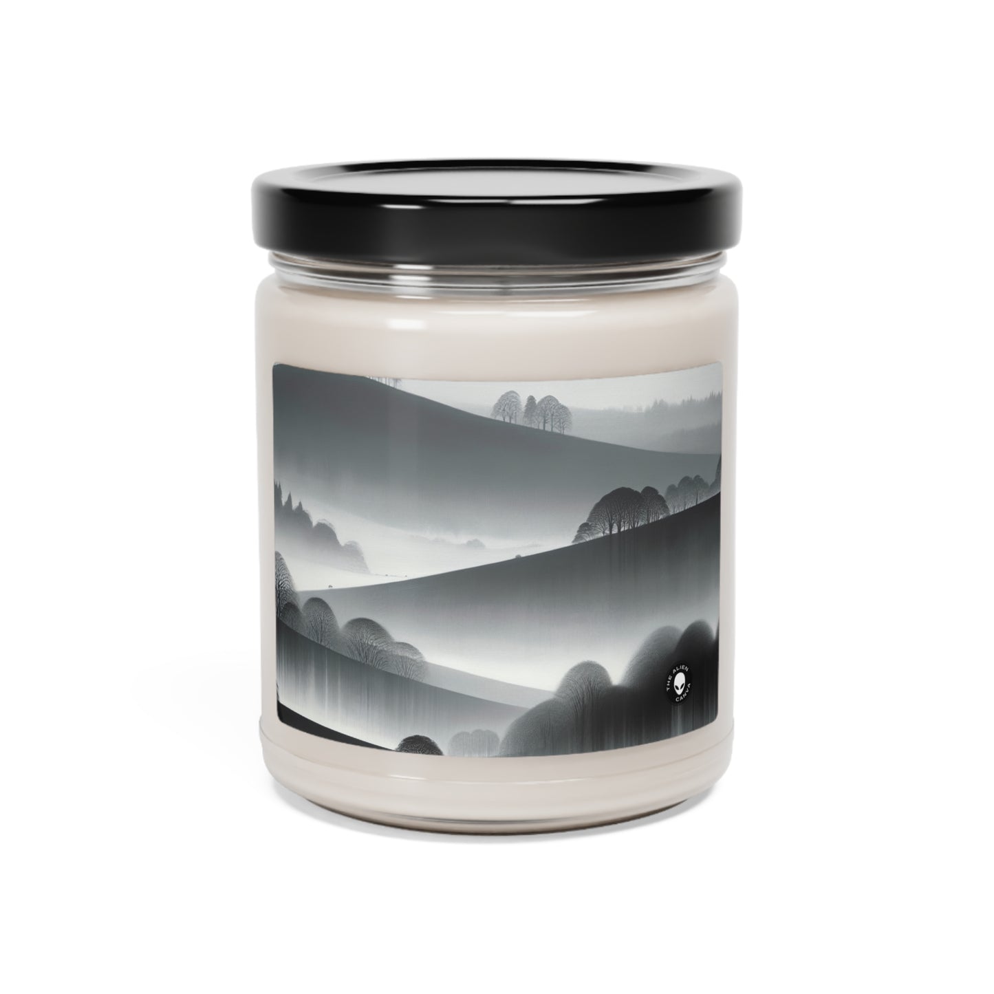 "Grey Tonalism: Hillside in Fog" - The Alien Scented Soy Candle 9oz Tonalism