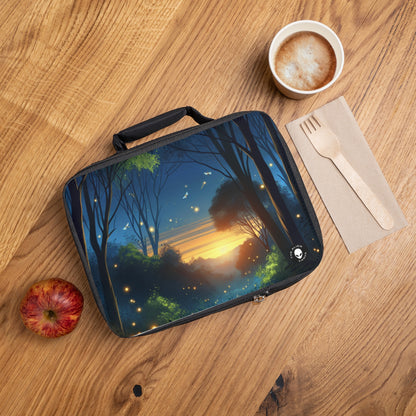 "Enchanted Dusk: Fireflies in the Forest"- The Alien Lunch Bag