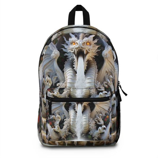 "Fiery Dragon Fountain: Heaven's Cascade" - The Alien Backpack Rococo Style