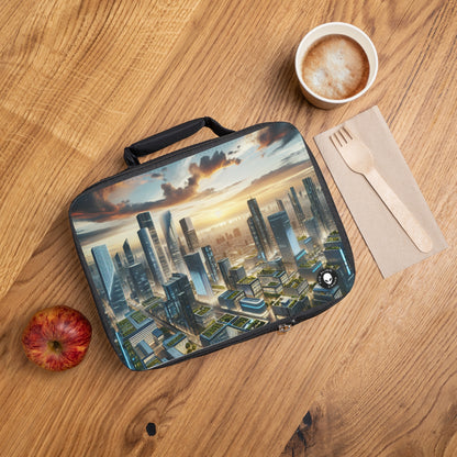 "Future Metropolis: A Neo-Futuristic Urban Utopia"- The Alien Lunch Bag Neo-futurism