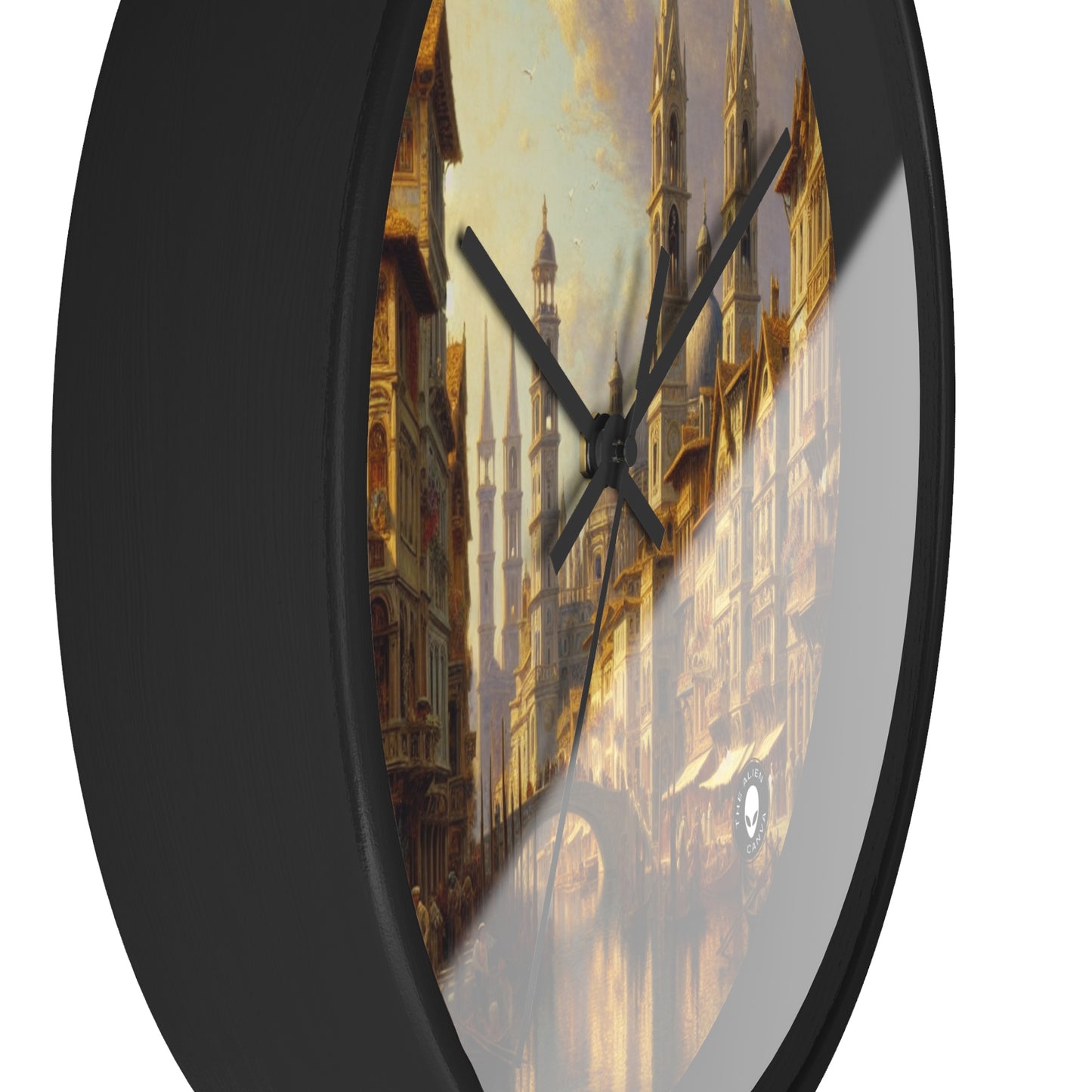 "Riviera Rhapsody: An Abstract Ode to the French Mediterranean" - The Alien Wall Clock New European Painting