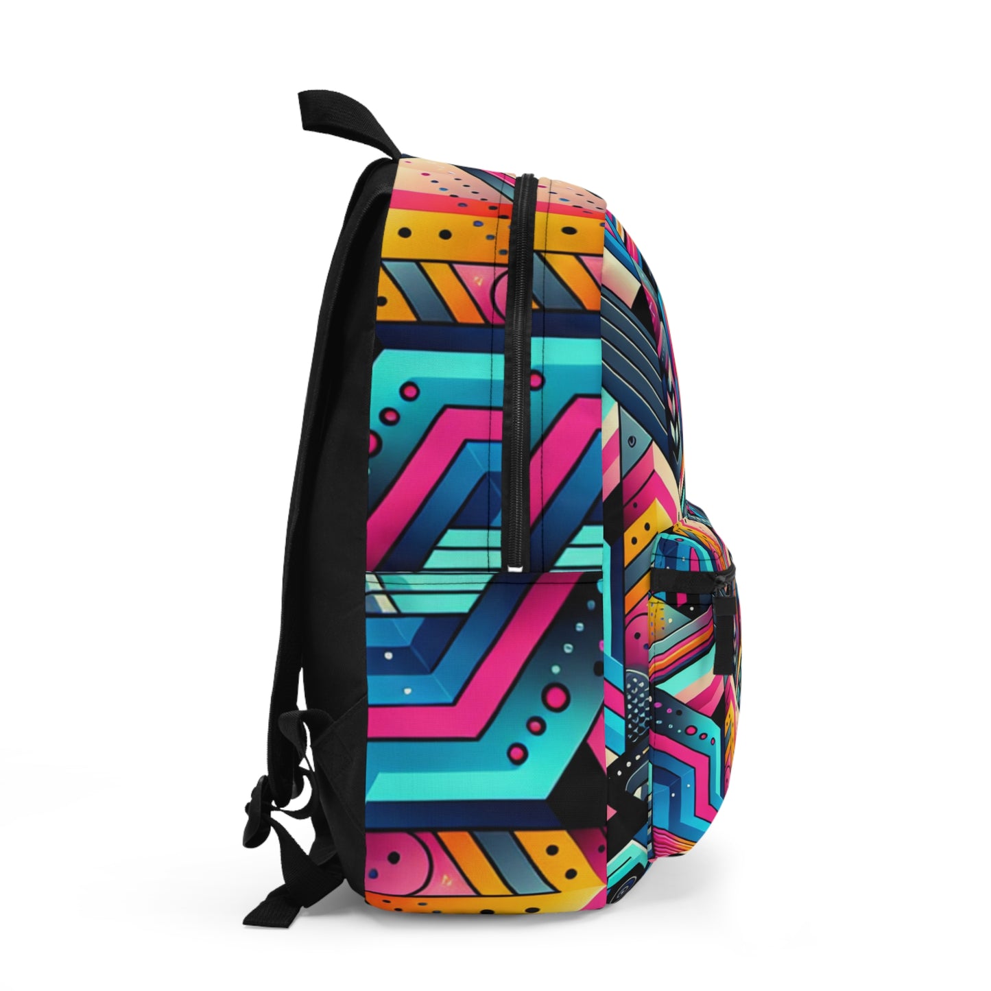 Neon Geometry - The Alien Backpack Digital Art Style