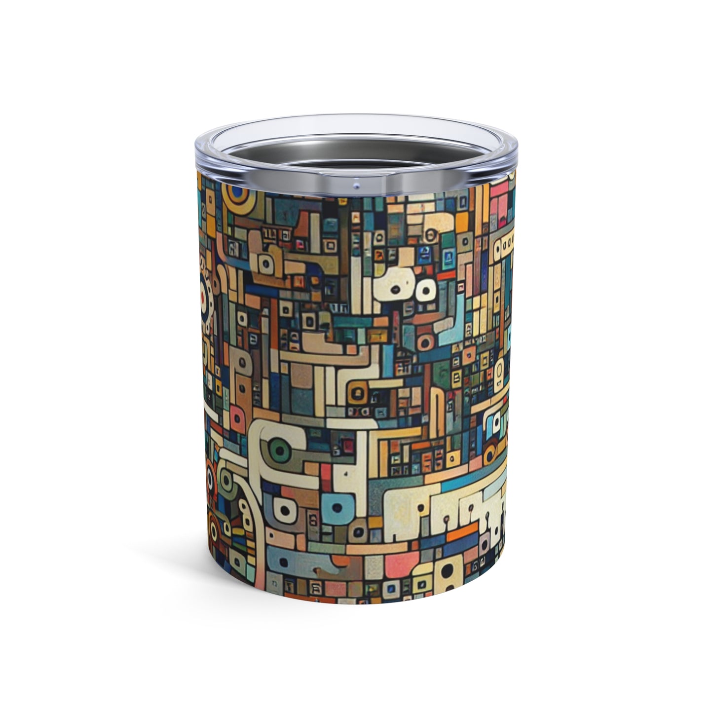 "Neon Nights: Art Brut Reflet du chaos urbain" - The Alien Tumbler 10oz Art Brut