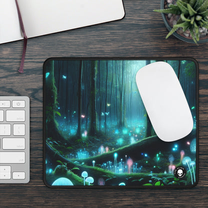 « Nuit enchantée : forêt bioluminescente » – Le tapis de souris de jeu Alien