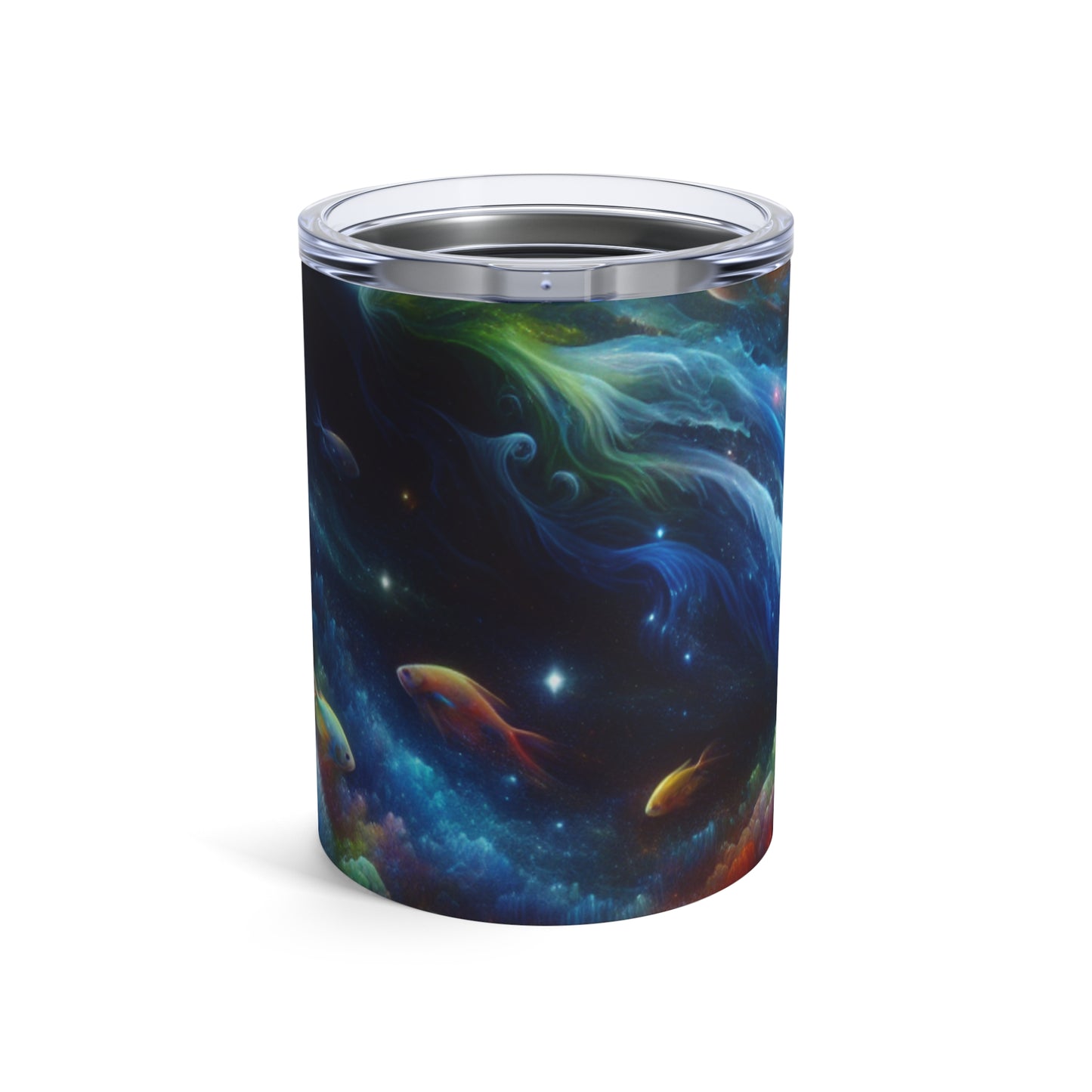 « Enchantement sous les étoiles : un voyage sous-marin mystique » - Le verre Alien 10oz