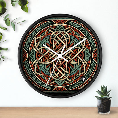 "Majesticiosa visión celta: una fascinante obra de arte inspirada en los acantilados de Moher" - The Alien Wall Clock Celtic Art