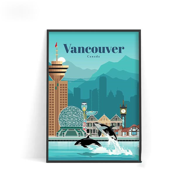 World City Travel Poster Wall Decoration