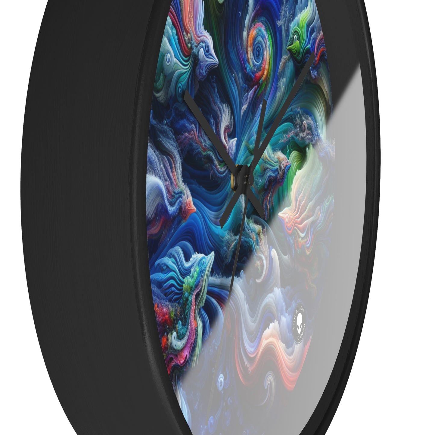 "Psychedelic Underwater Wonderland" - The Alien Wall Clock