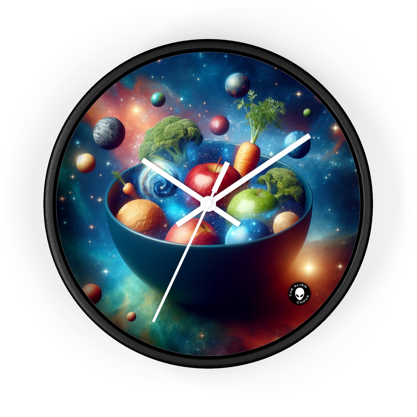 "Galactic Fruit Salad" - The Alien Wall Clock