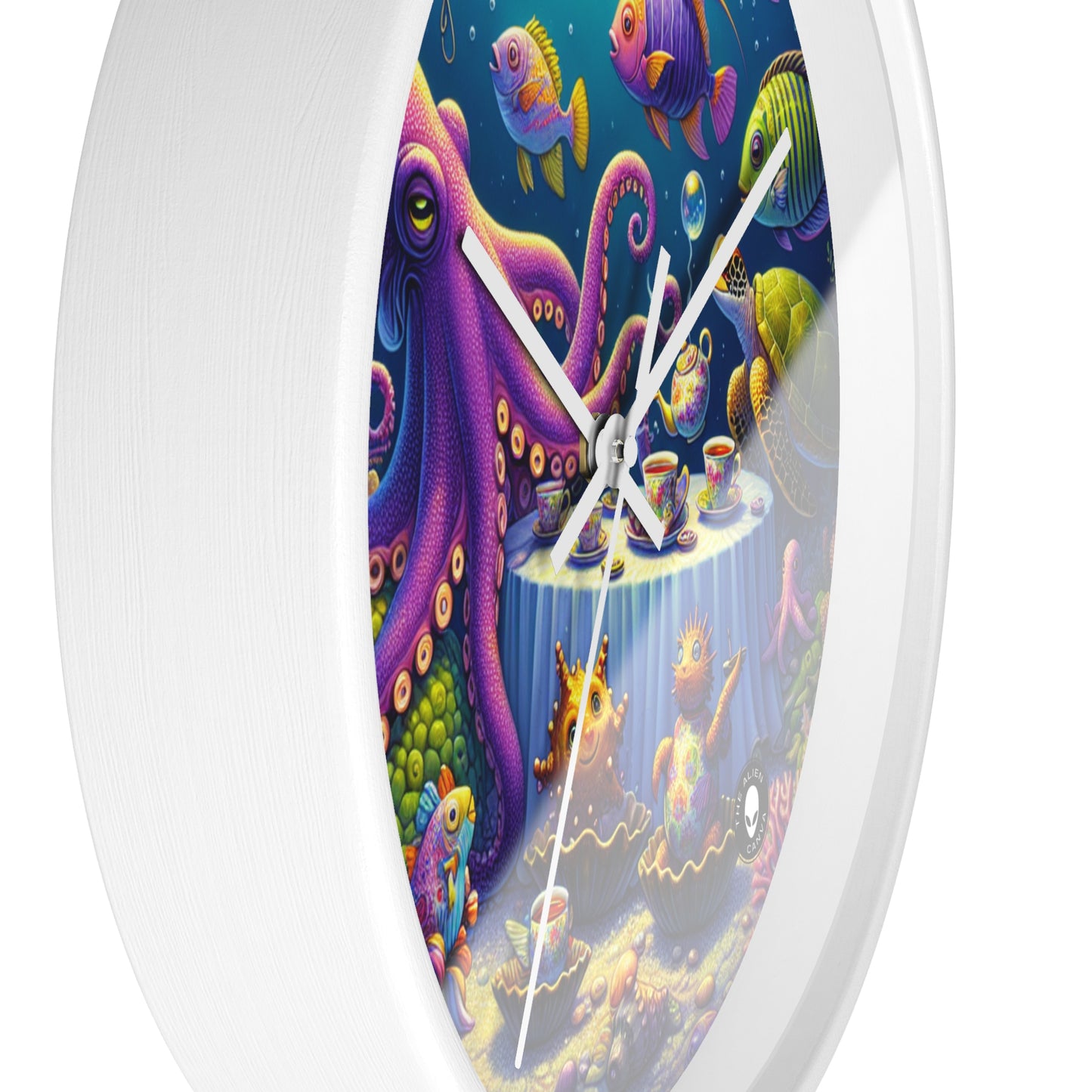 "Tea Time Under the Sea" - The Alien Wall Clock