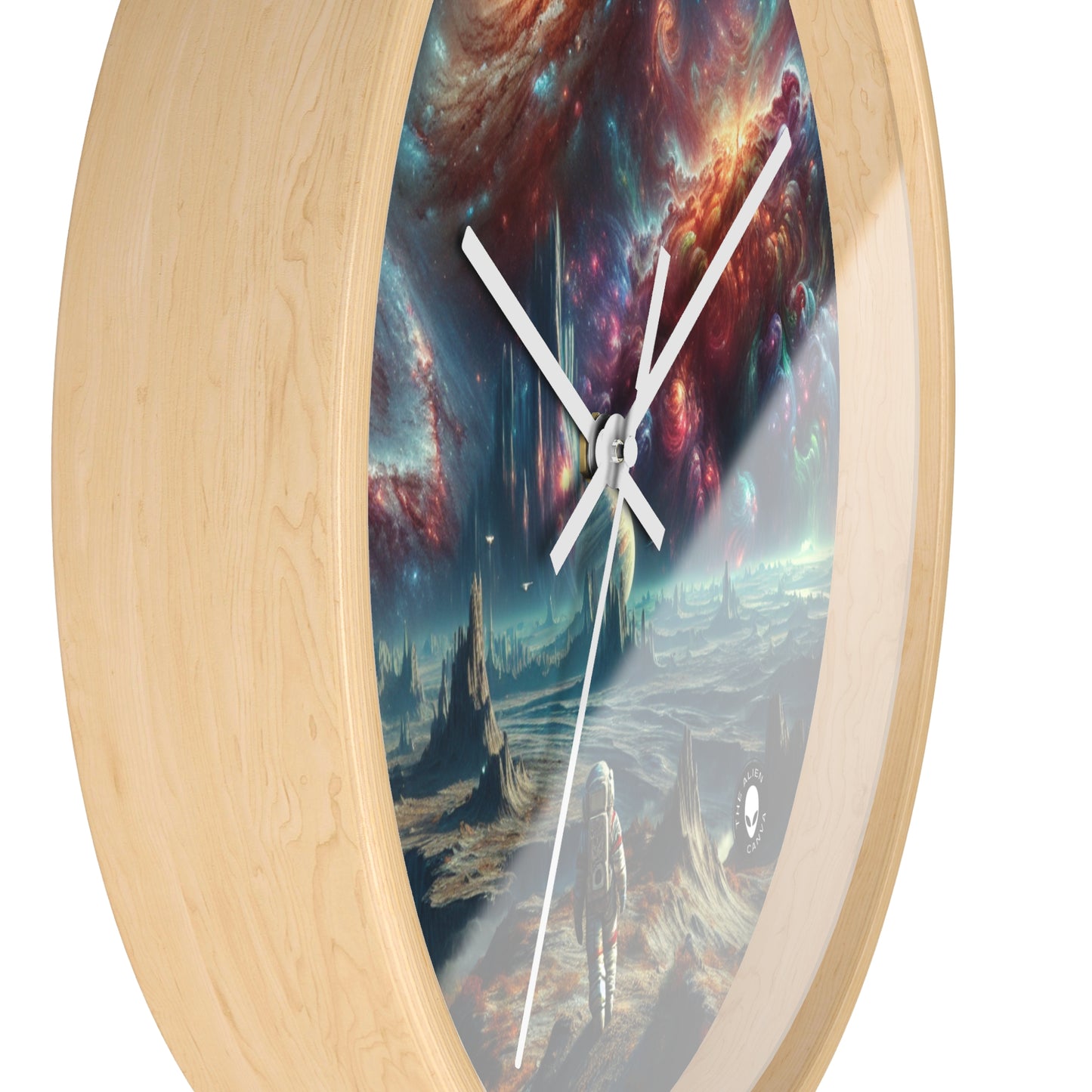 "Exploring the Celestial Realm" - The Alien Wall Clock