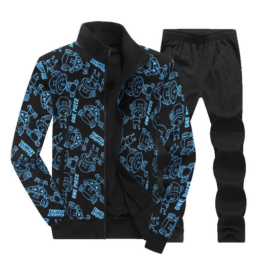 Men's printed sports suit