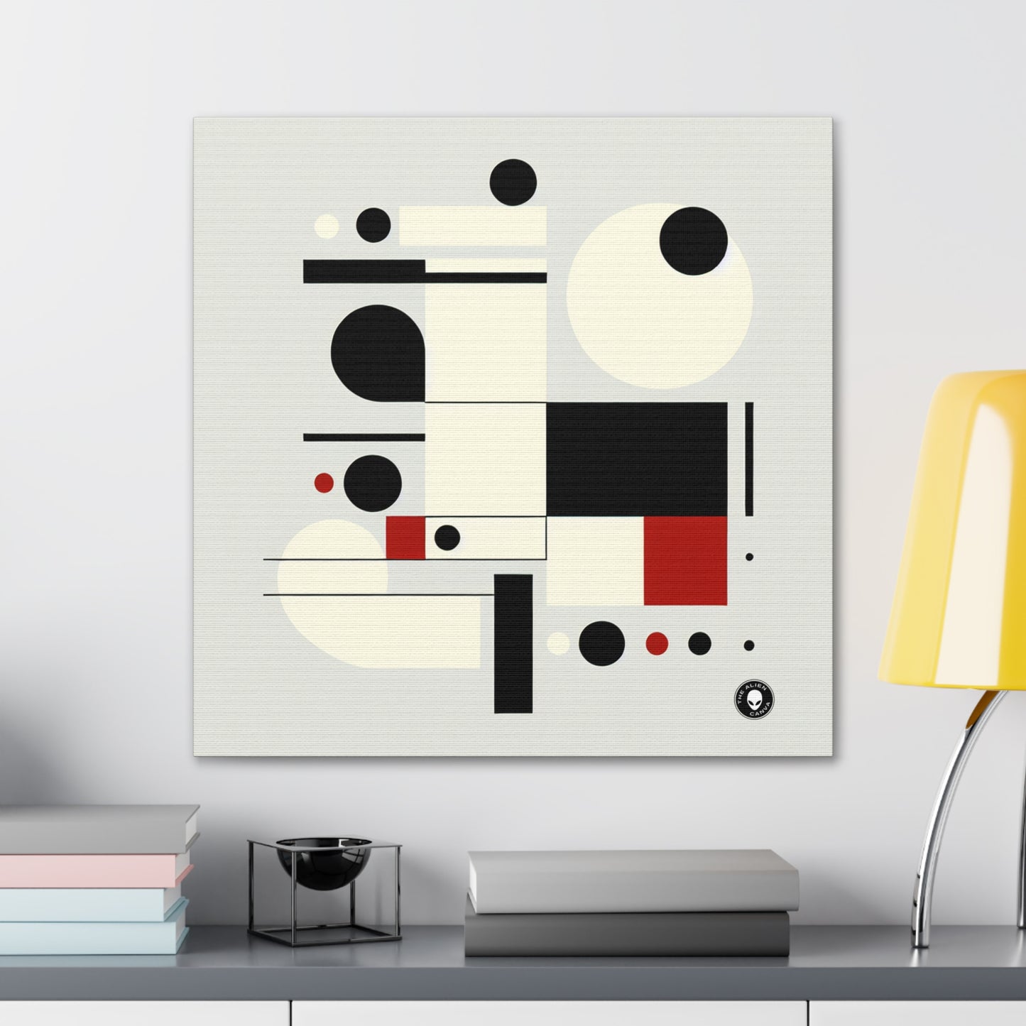 "Equilibrio dinámico: una exploración suprematista" - El suprematismo alienígena de Canva