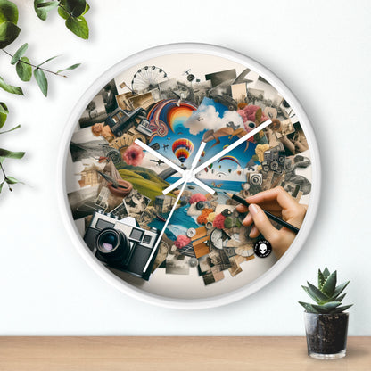 "NatureTech Metropolis: A Vision of Harmonious Coexistence" - The Alien Wall Clock Photomontage