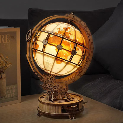 Rokr Globe lumineux 3D en bois, 180 pièces, Kits de blocs de construction, jouet, offre spéciale