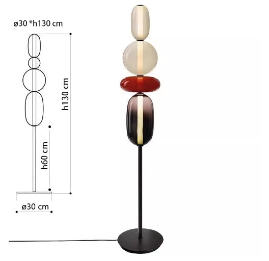 Lampe de bureau nordique mi-ancienne créative enrobée de sucre sur un bâton, lampe de bureau minimaliste de haute qualité pour chambre à coucher