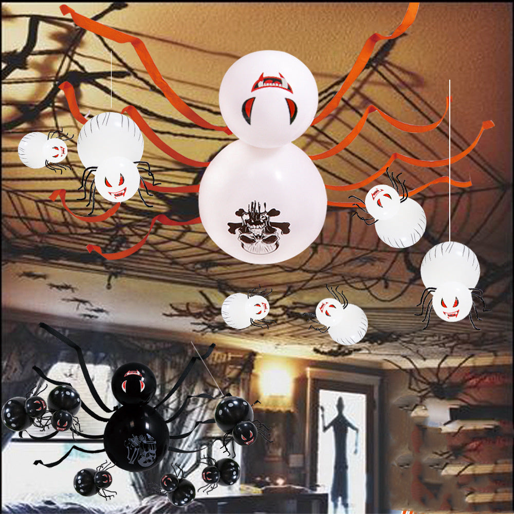 Fournitures de fête Halloween Araignée Ballon Maison Hantée Décoration de Bar