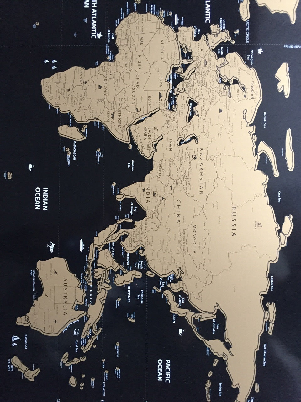 Student World Map Decoration Wall Poster