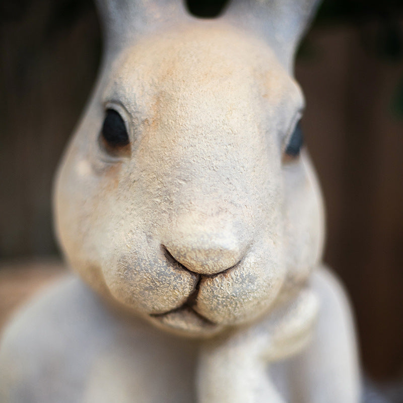 Sculpture de buste de lapin, grands ornements décoratifs, Art Post-moderne, entrée, cour créative